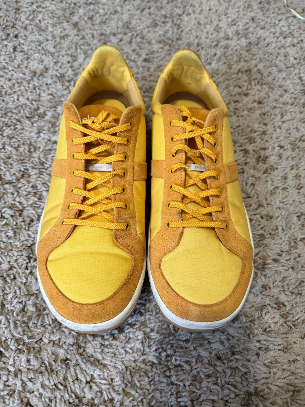 PLAE Men's Yellow Prospect Sneakers